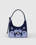 Mini Nylon Shoulder Bag - Western Appliqué