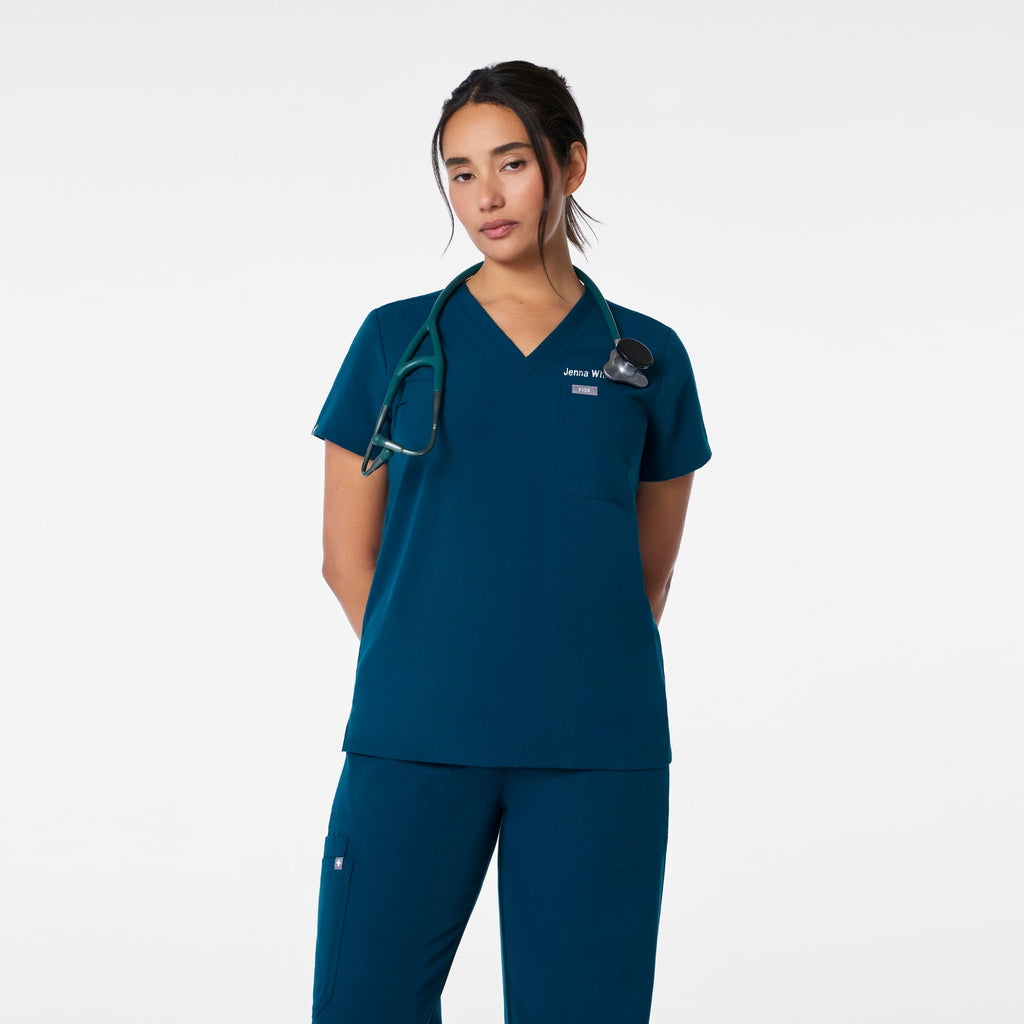Catarina Scrub Top™ - Deep Reef