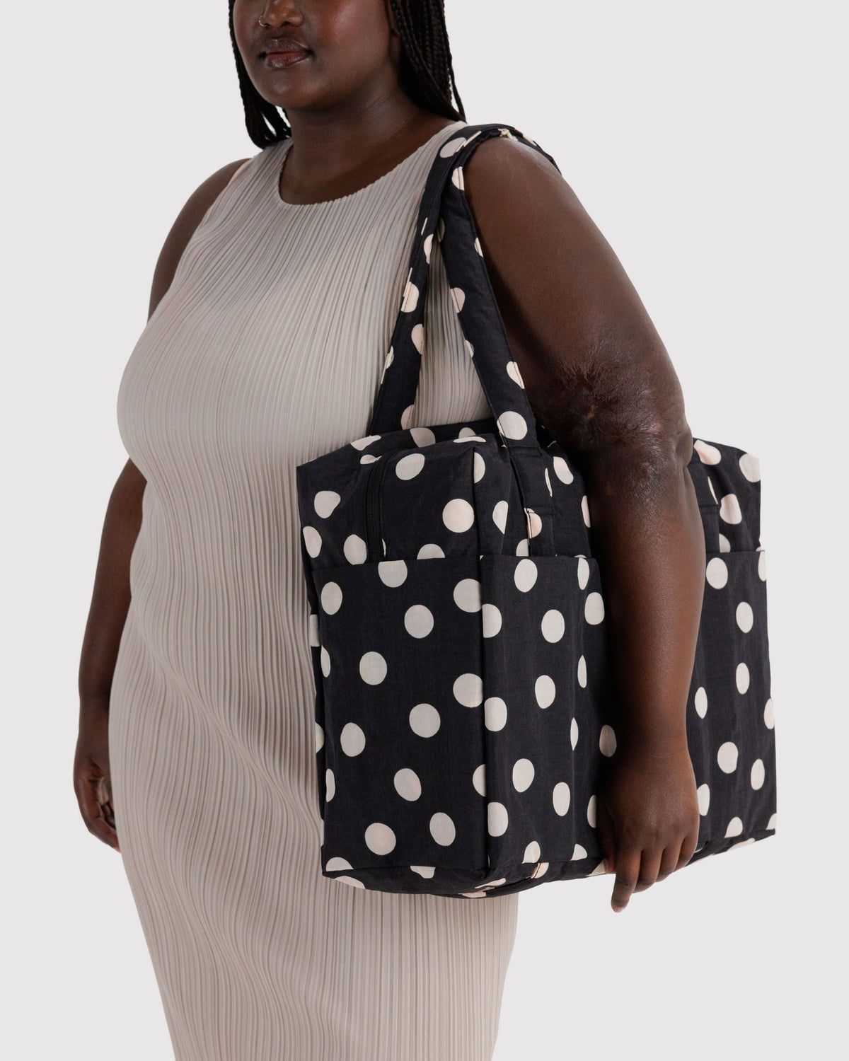 Cloud Carry-on - Black and Cream Polka Dot - image 3
