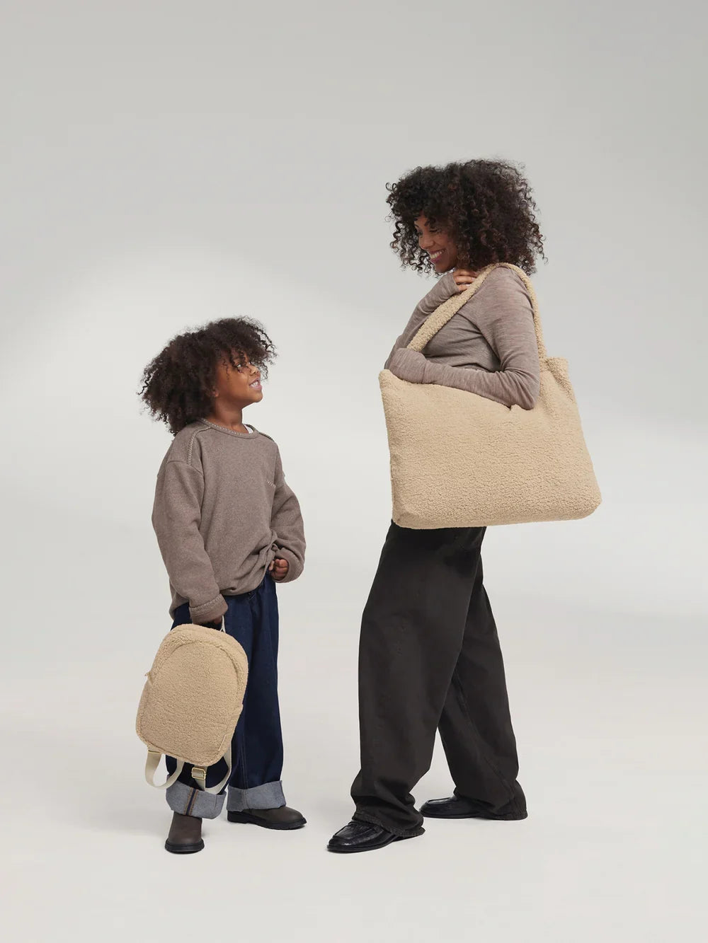 Brown Hearts Teddy Mini Backpack