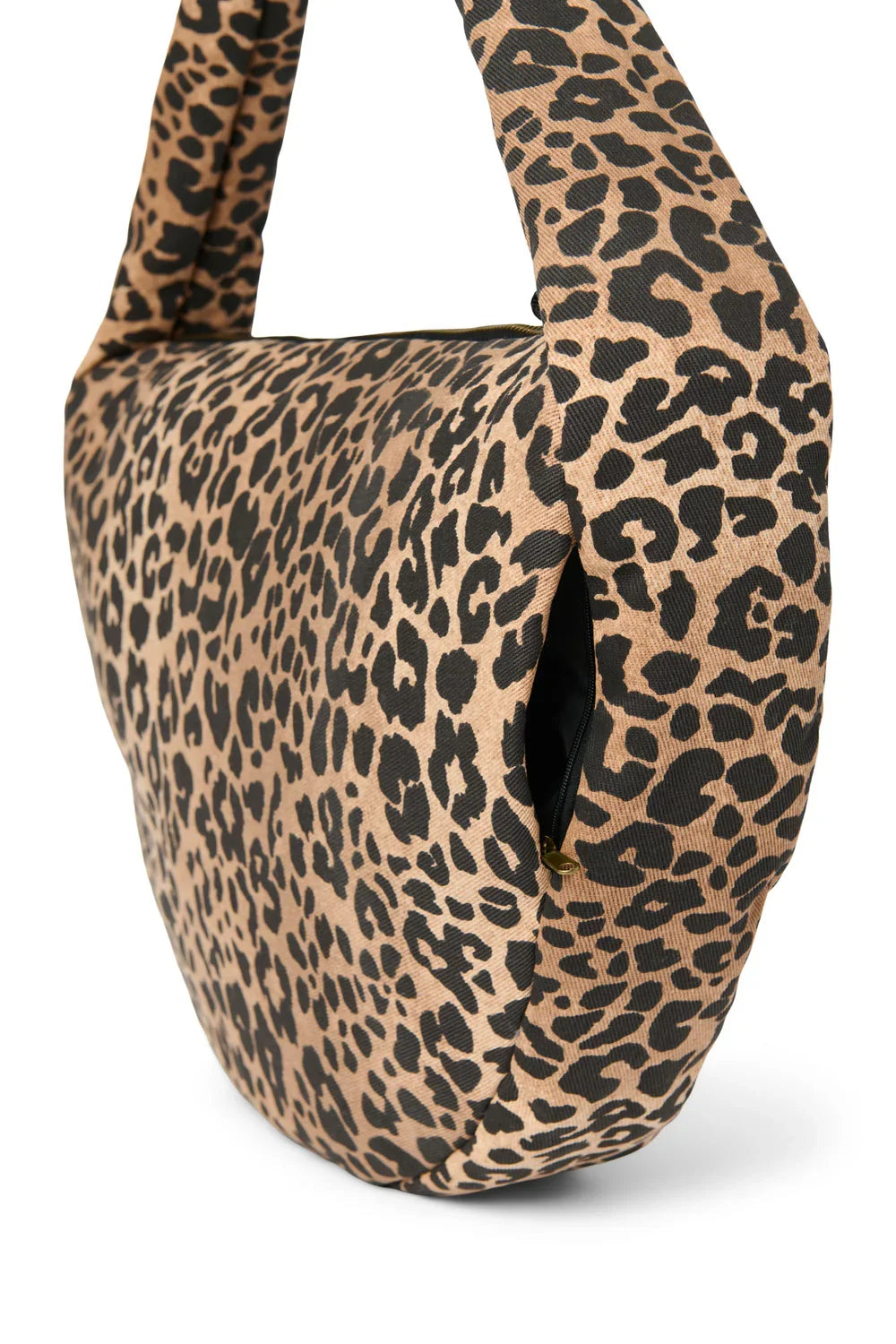 Braune Leopard Baumwoll Umhängetasche