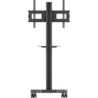 Crimson Mobile Adjustable Height And Tilt Black AV Cart - M631 - image 2