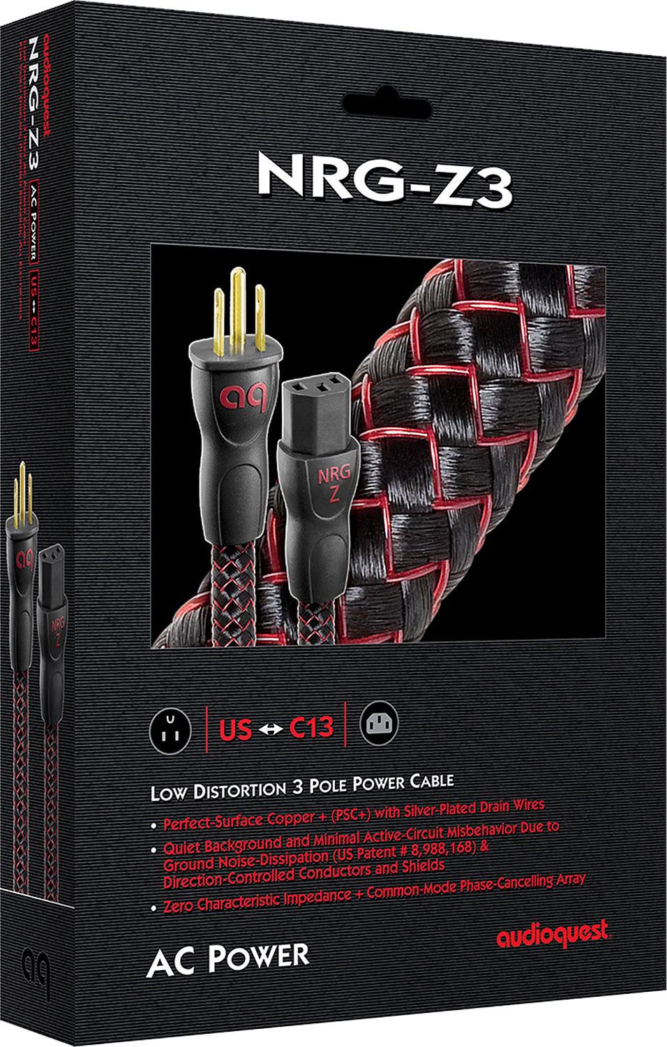 AudioQuest NRG Series 9.8 Feet Low Distortion 3 Pole AC Power Cable - NRGZ3US3M - image 2