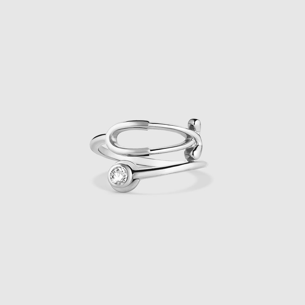 Stethoscope Ring - Silver