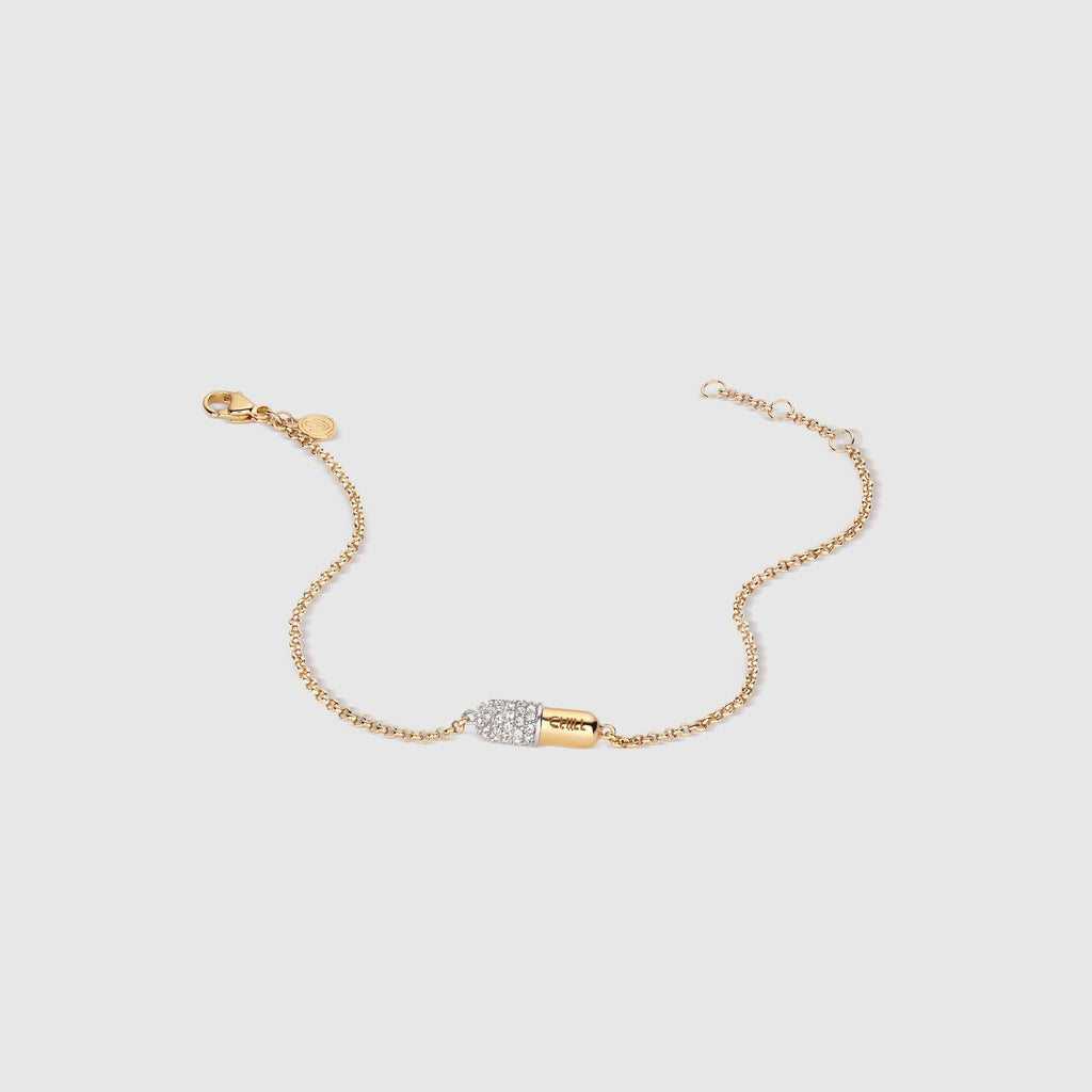 Chill Pill Pavé Bracelet - Gold