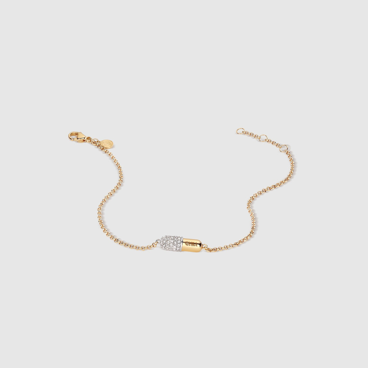 Chill Pill Pavé Bracelet - Gold