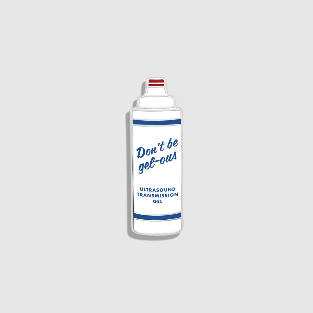 Don't Be Gel-ous Enamel Pin - Optic White