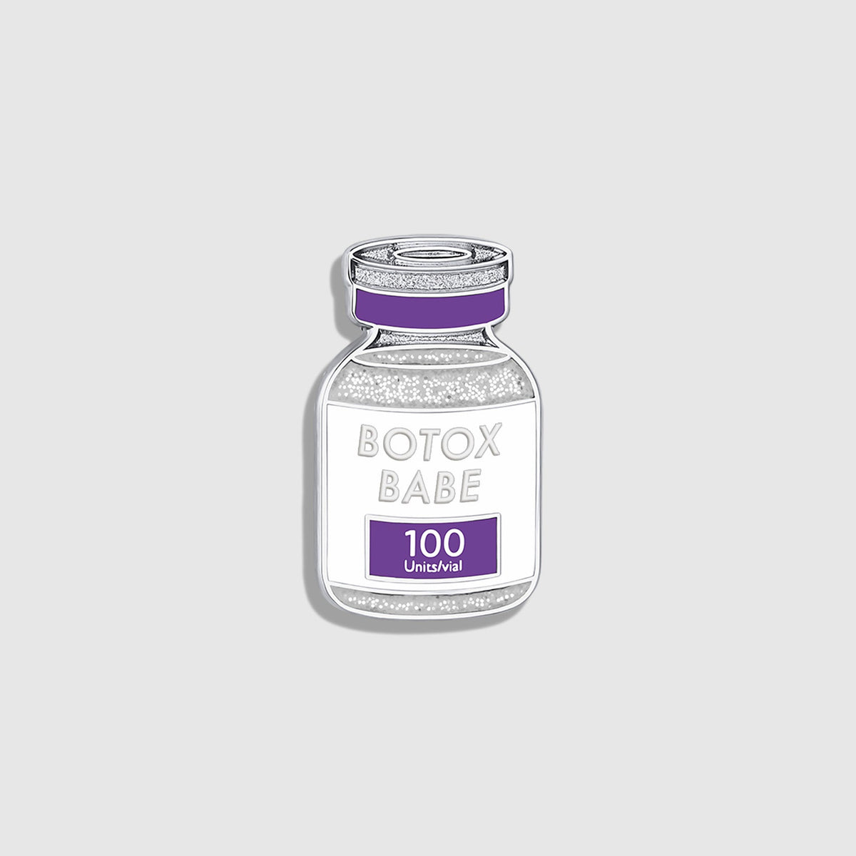 Botox Babe Enamel Pin - Digital Grape