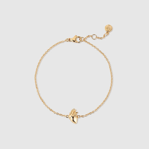Anatomical Heart Bracelet - Gold