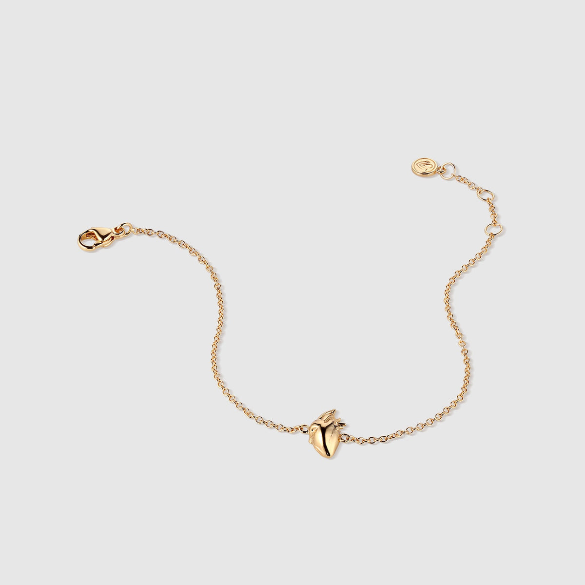 Anatomical Heart Bracelet - Gold