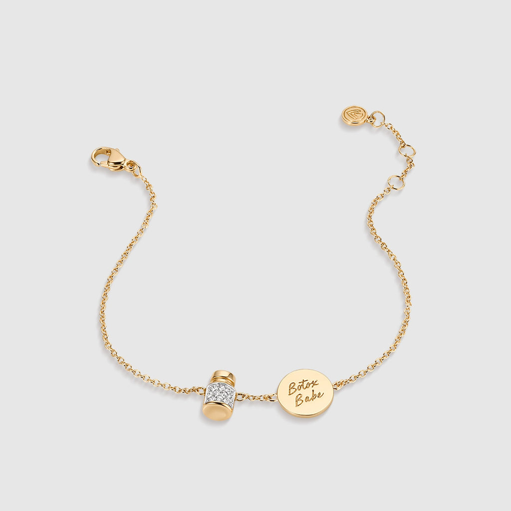 Botox Babe Pavé Bracelet - Gold