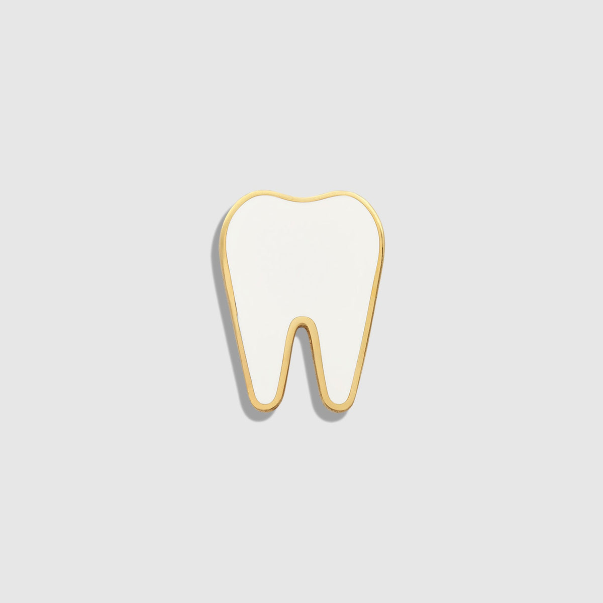 Tooth Enamel Pin - Optic White