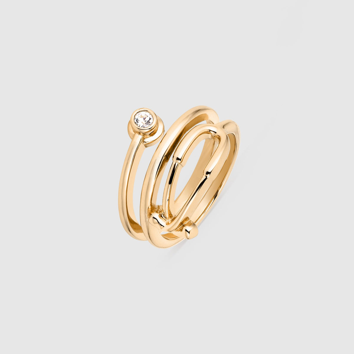 Bold Stethoscope Ring - Gold