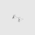 Tooth Stud Earrings - Silver
