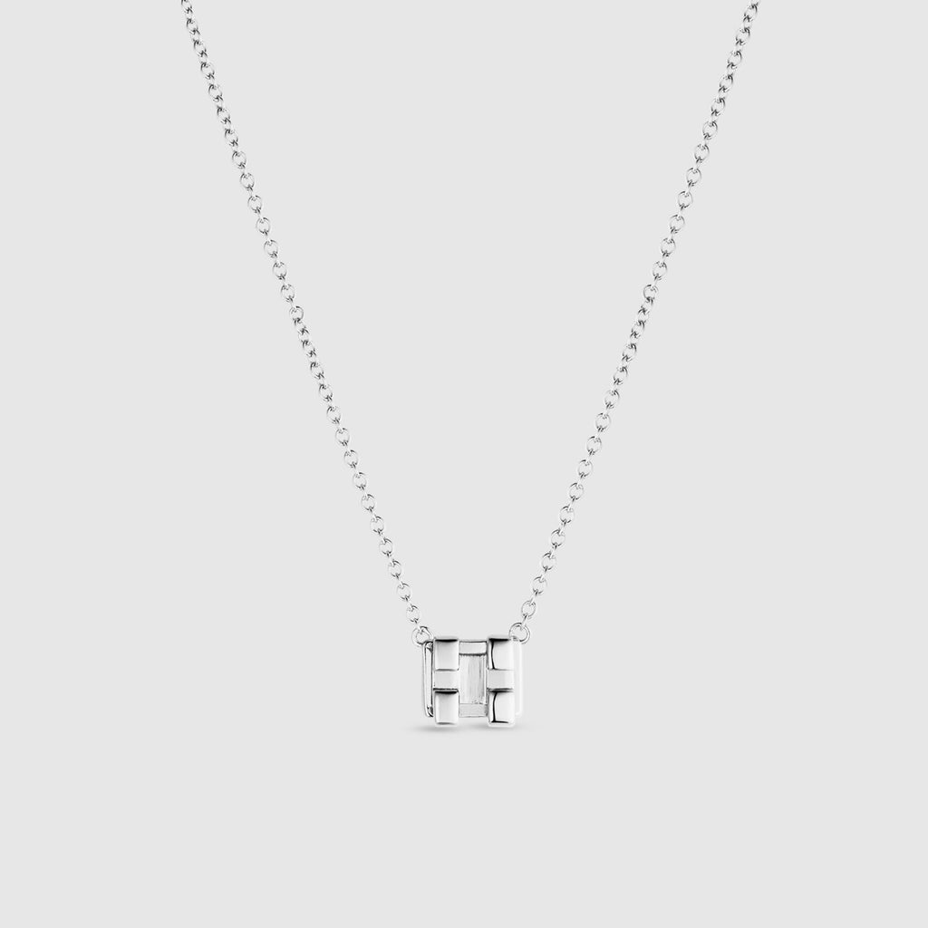 Orthodontic Big Bracket Necklace - Silver