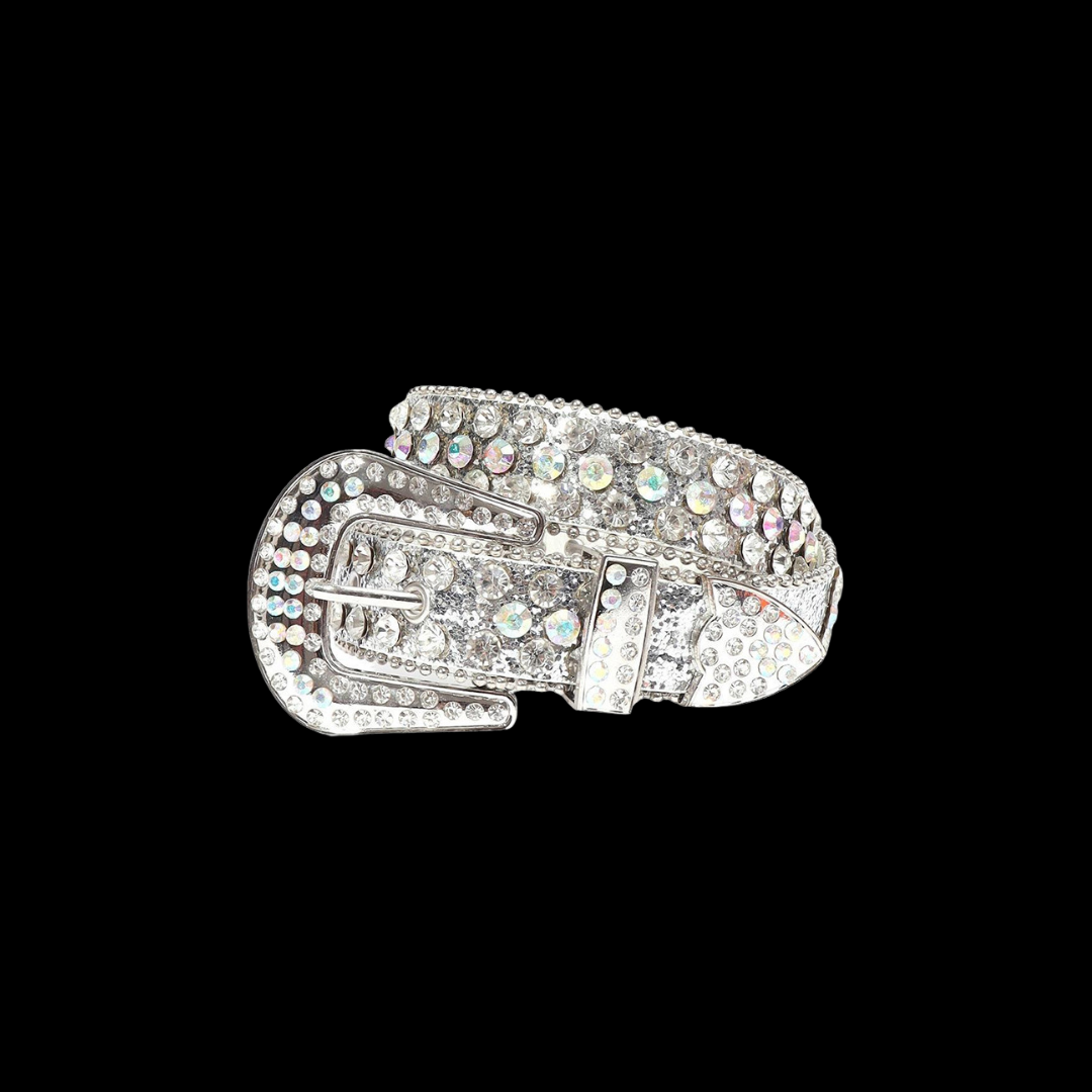 VYBES Rhinestone Cross Belt