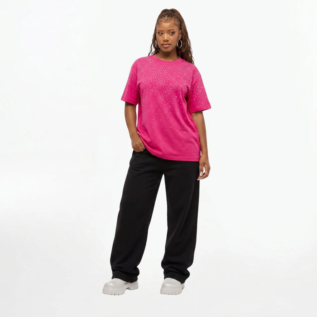 VYBES Classic Rhinestone Tee