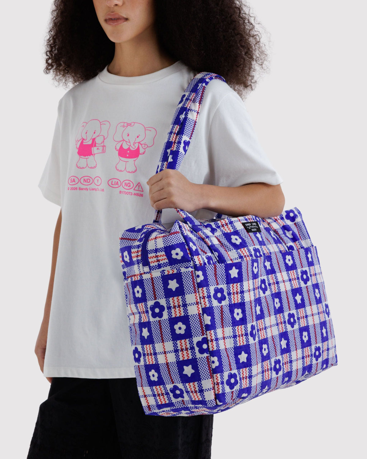 Cloud Carry-on - Market Plaid Blue - image 3
