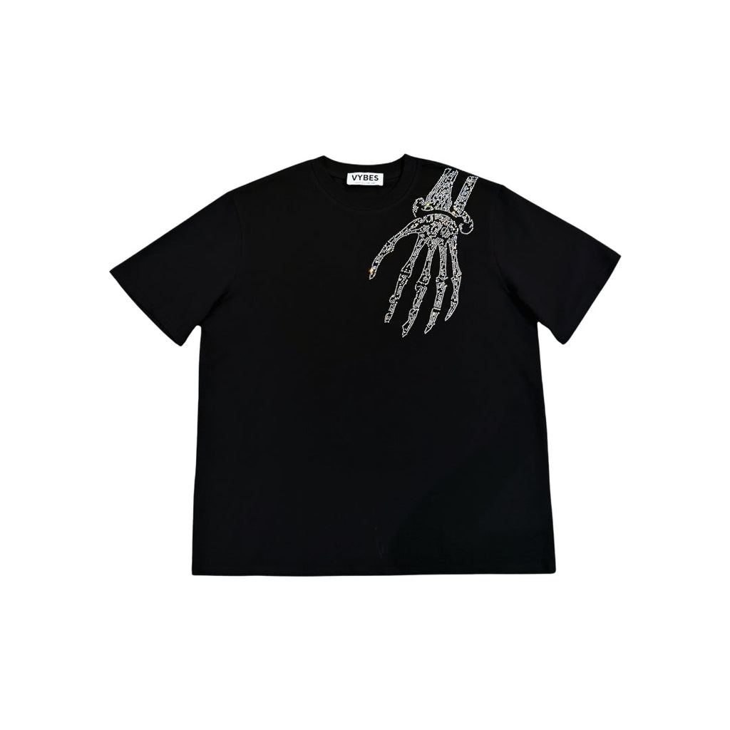 VYBES Skeleton Hand Tee