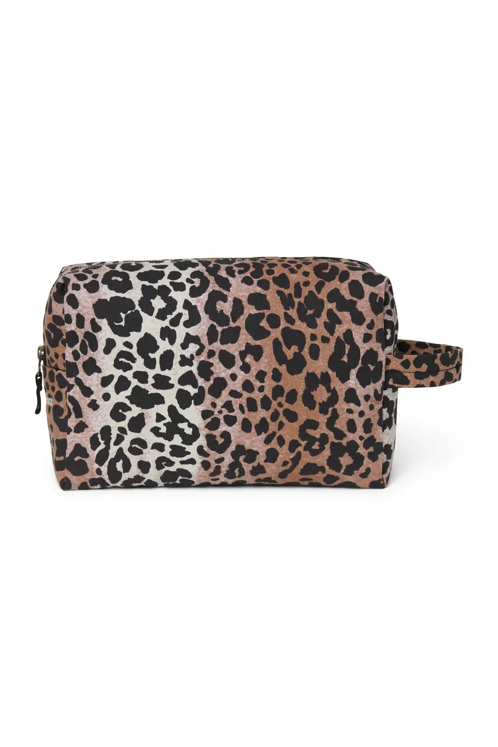 Hazel Leopard Kulturtasche aus weicher Baumwolle