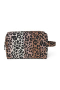 Hazel Leopard Kulturtasche aus weicher Baumwolle