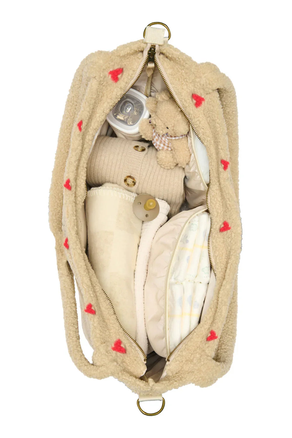Brown Hearts Teddy Luiertas