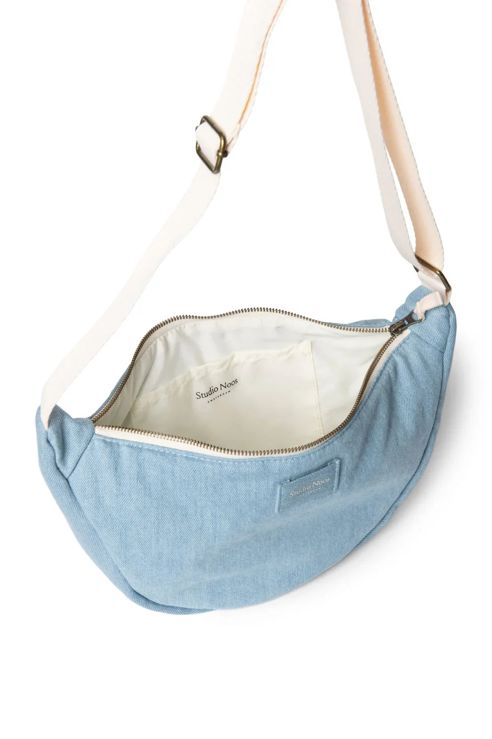 Blauwe denim heuptas voor volwassenen