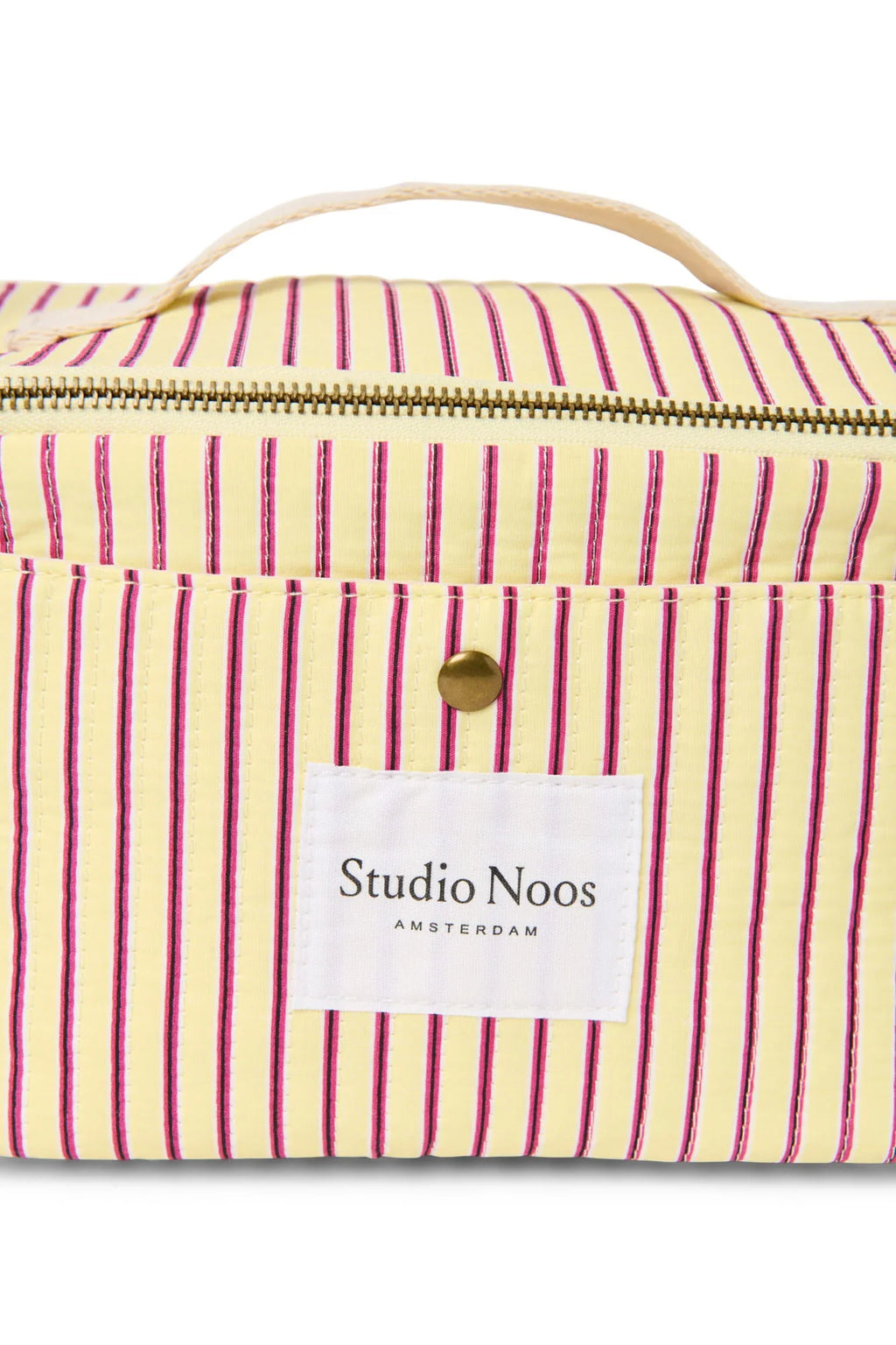 Poplin Striped Cooler Bag | Butter Yellow