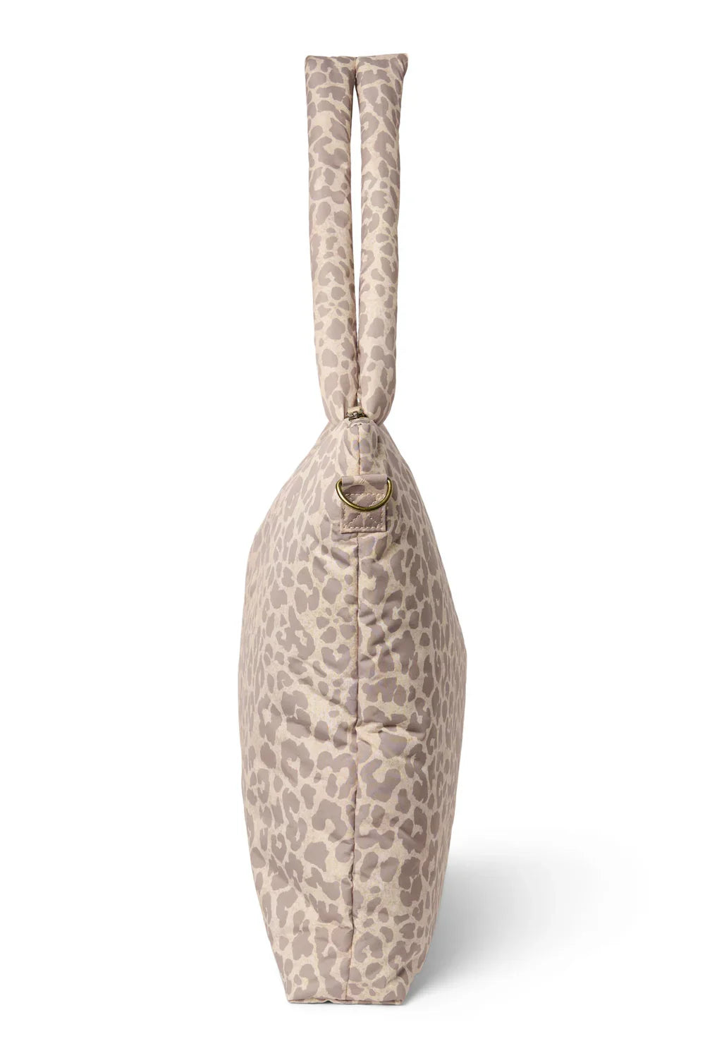 Beige luierrugzak met panterprint
