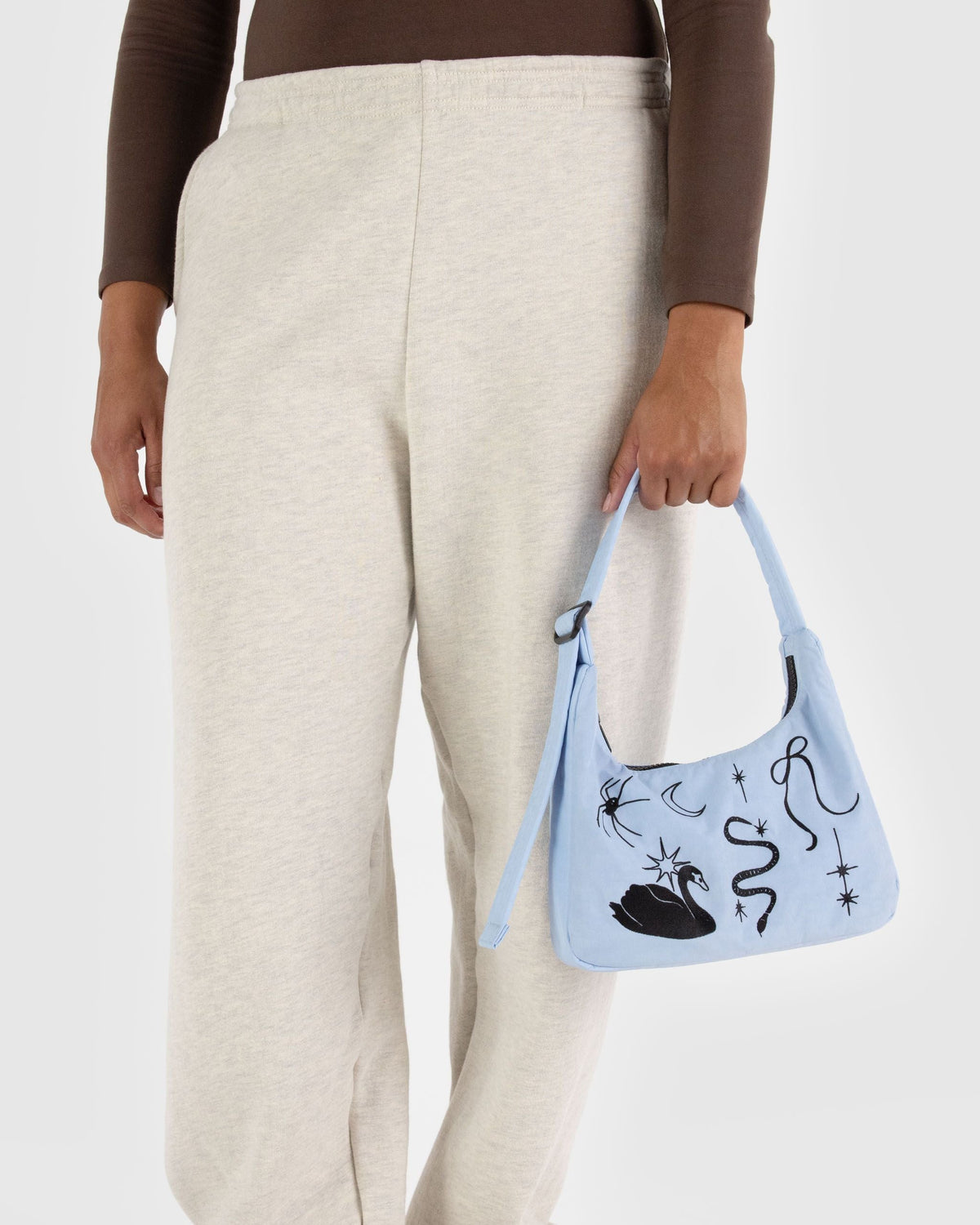 Mini Nylon Shoulder Bag - Embroidered Ballet Icons - image 3