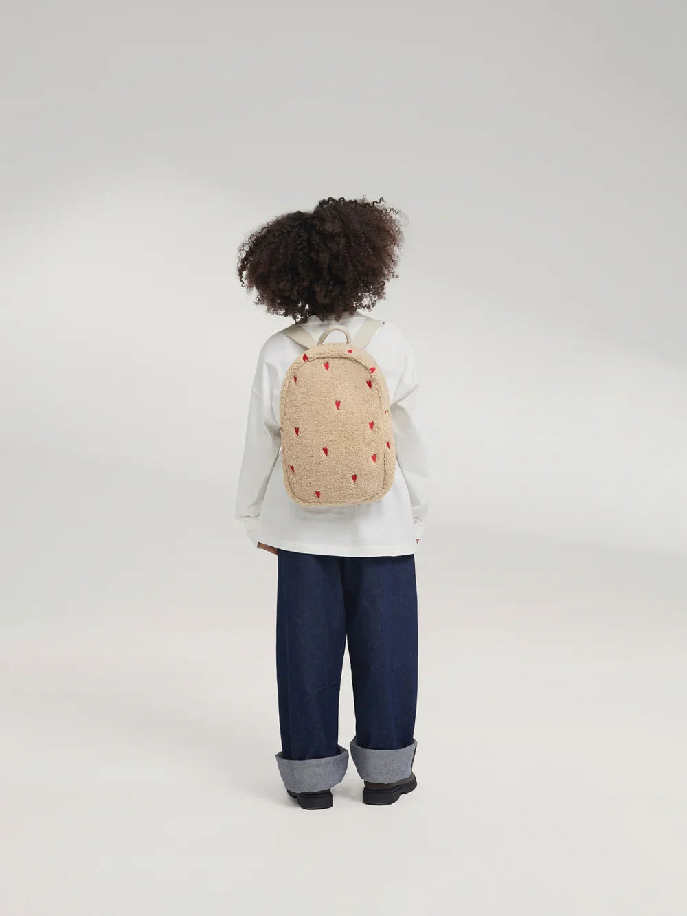 Brown Hearts Teddy Mini Backpack