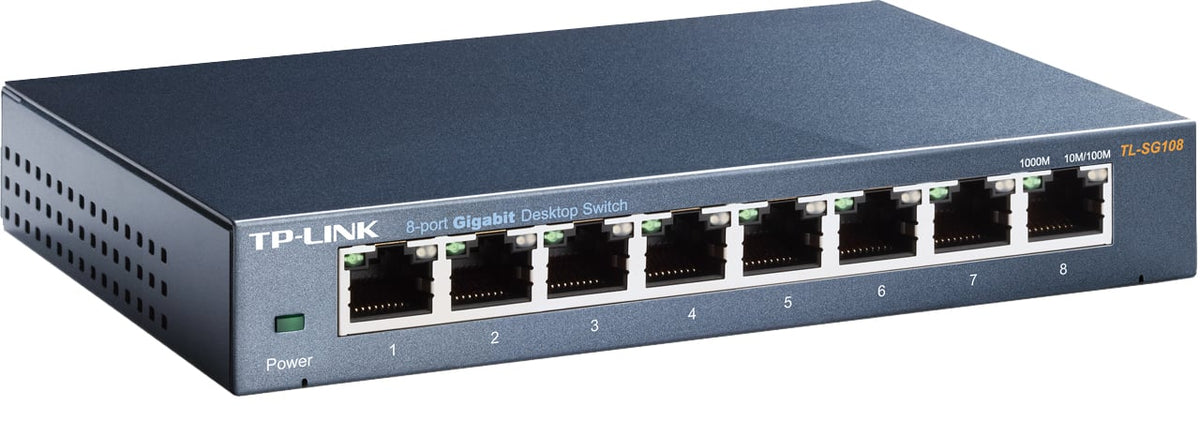 TP-Link 8-Port 10/100/1000Mbps Desktop Switch  - TLSG108 - image 2