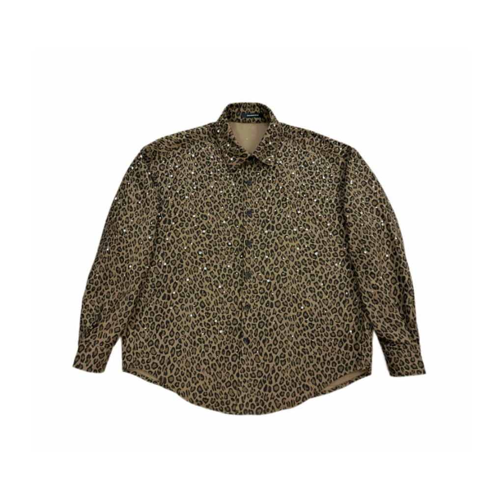 VYBES Leopard Long Sleeve Jacket