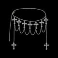 VYBES Cross Waist Chain