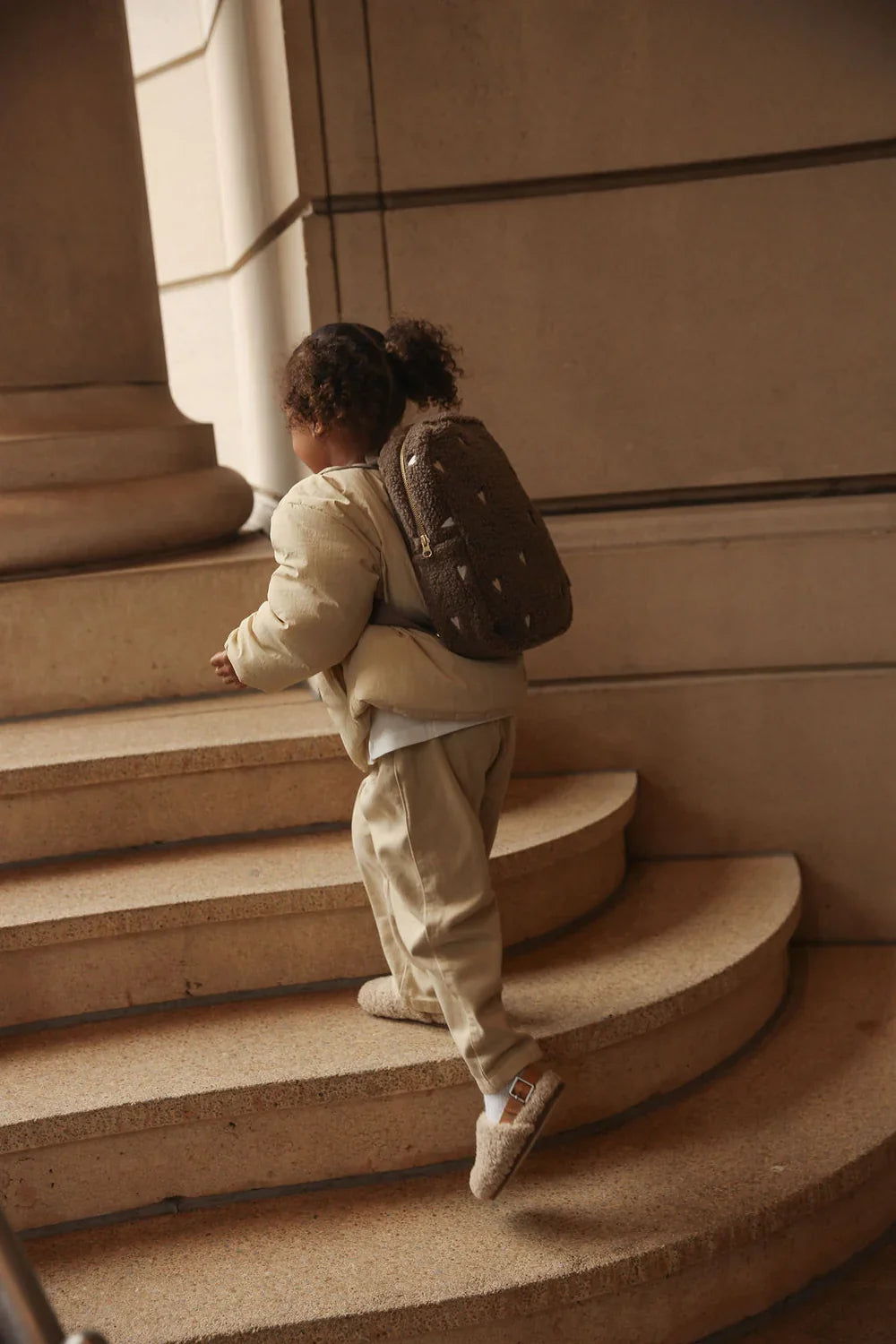 Brown Hearts Teddy Mini Backpack
