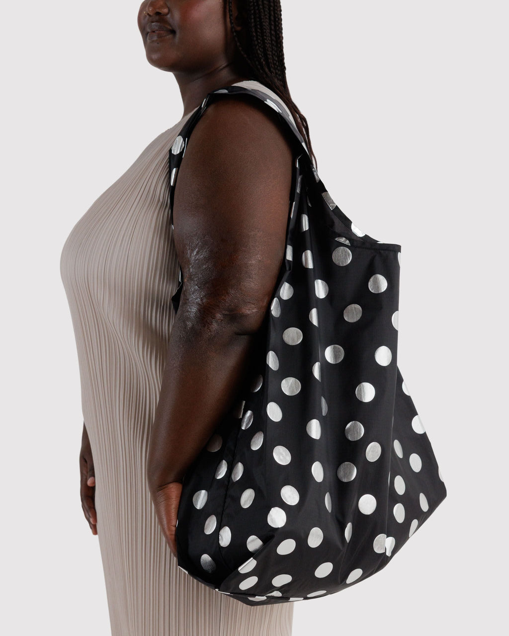 Big Baggu - Silver Metallic Polka Dot - image 2