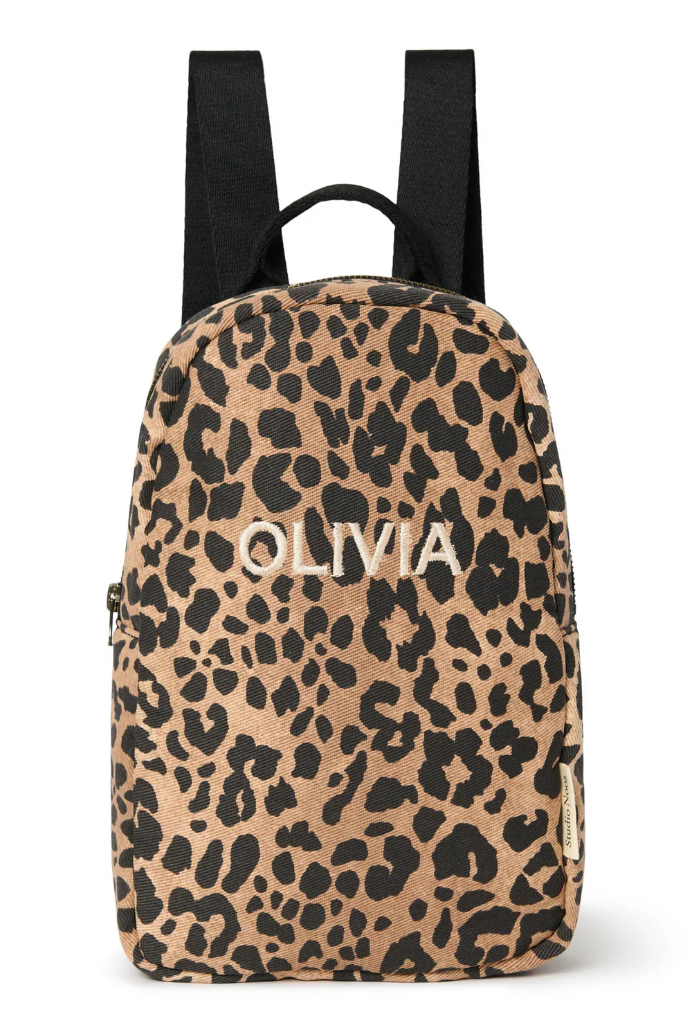 Grüner Leopard Baumwoll-Mini-Rucksack