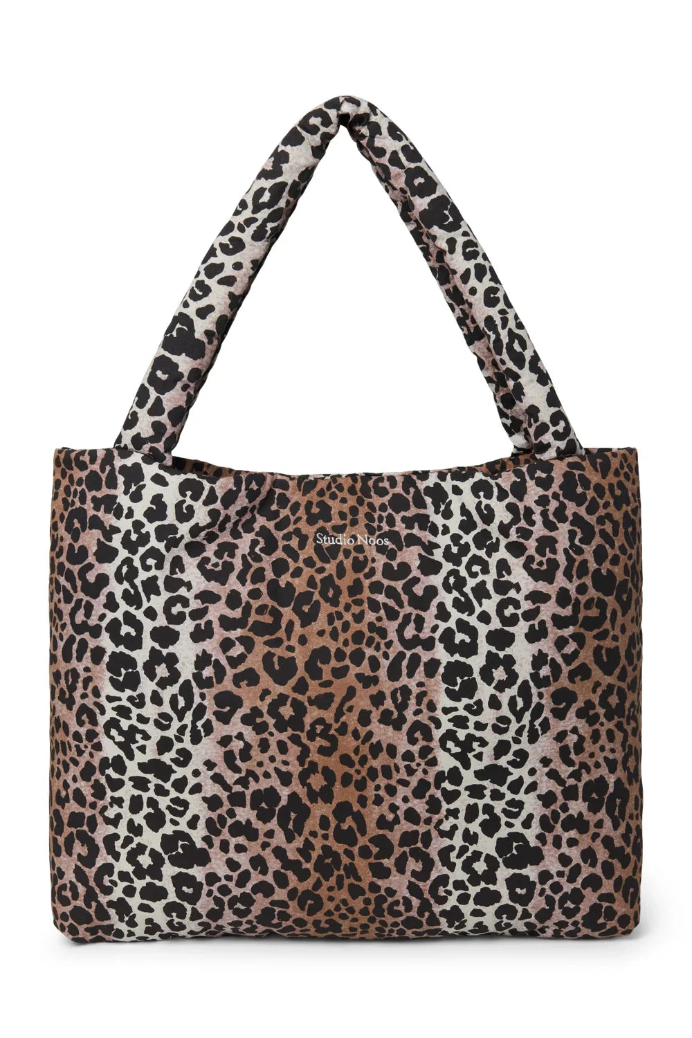 Hazel Luipaard Zachte Katoenen Mom Bag