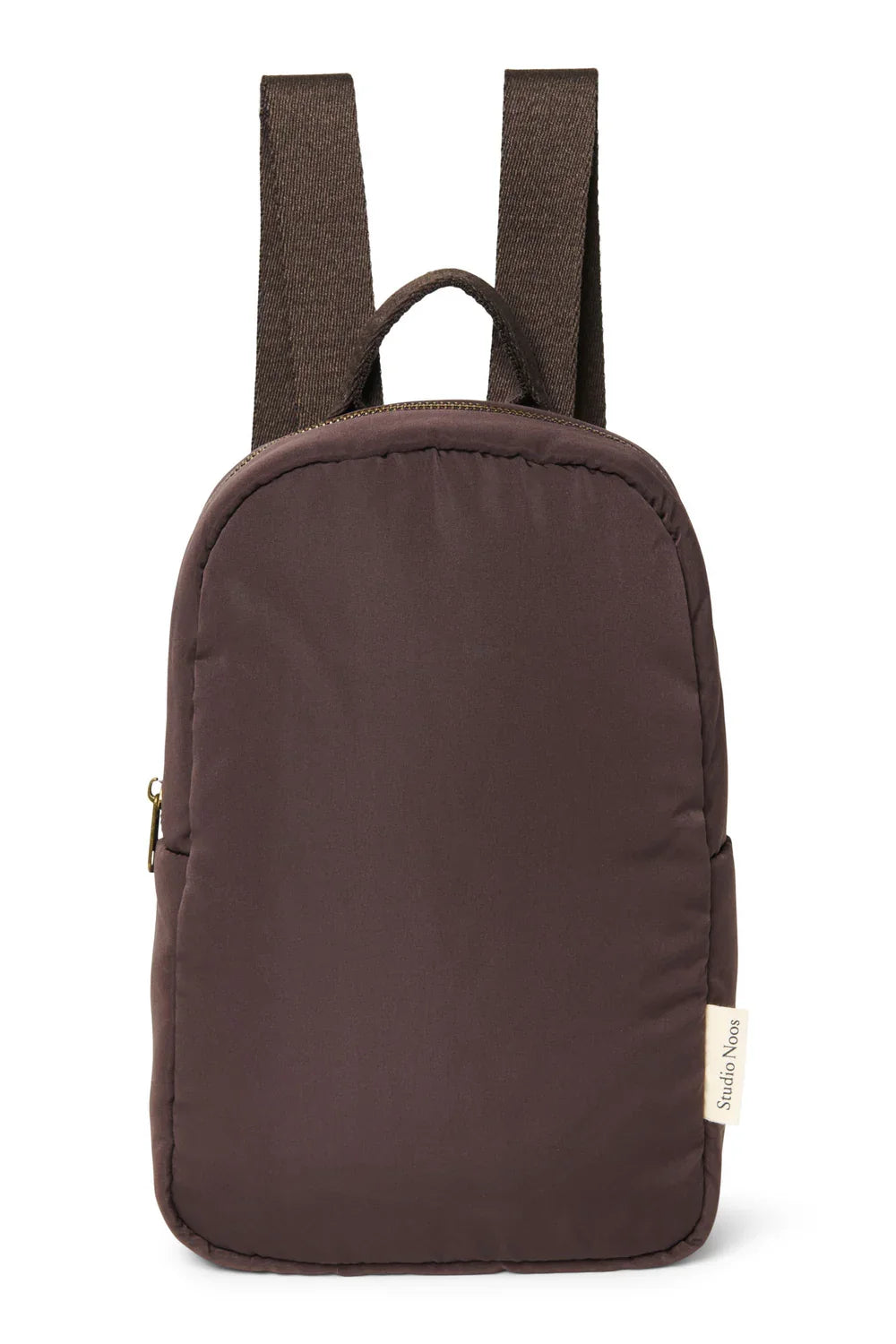 Brauner, bauschiger Mini-Rucksack
