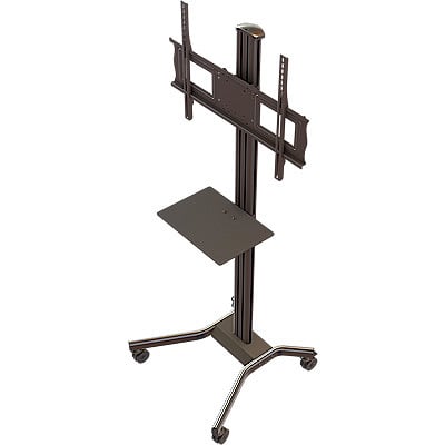 Crimson Mobile Adjustable Height And Tilt Black AV Cart - M631 - image 3