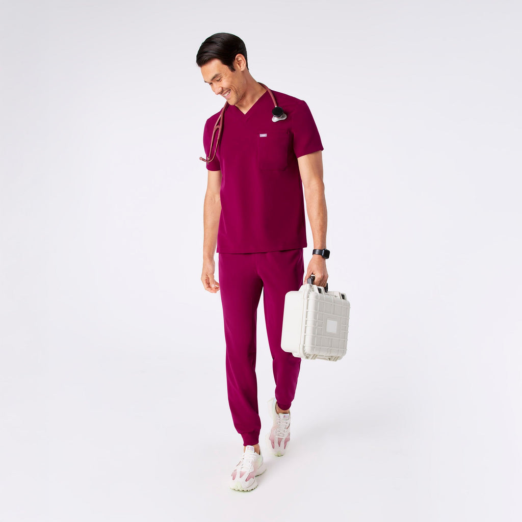 Leon Scrub Top™ - Dark Magenta