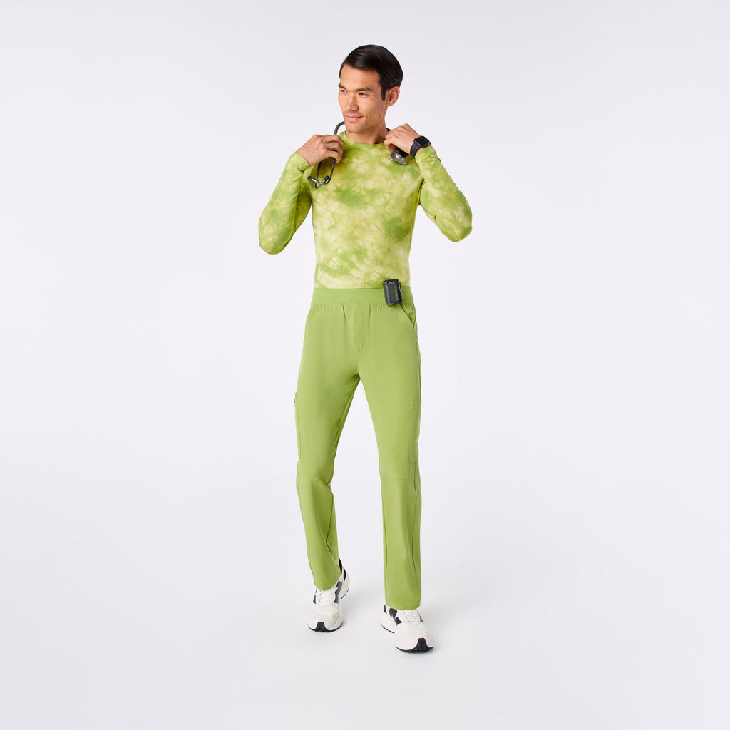 Makato Seamless Long-Sleeve Underscrub - Tie Dye Matcha