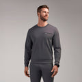 Destin Relaxed Long-Sleeve Scrub Top - Charcoal