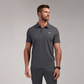 Rocco Polo Scrub Top - Charcoal