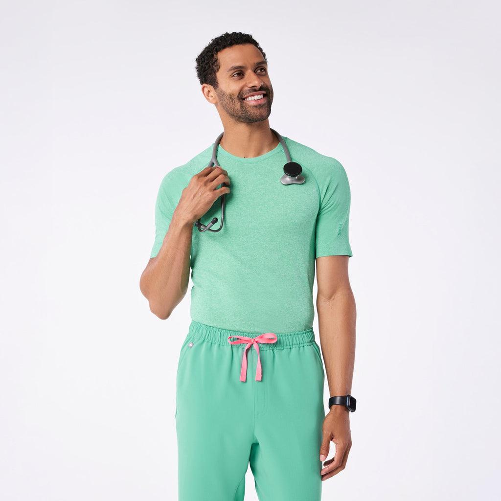 Makato Seamless Short-Sleeve Underscrub - Surgical Green