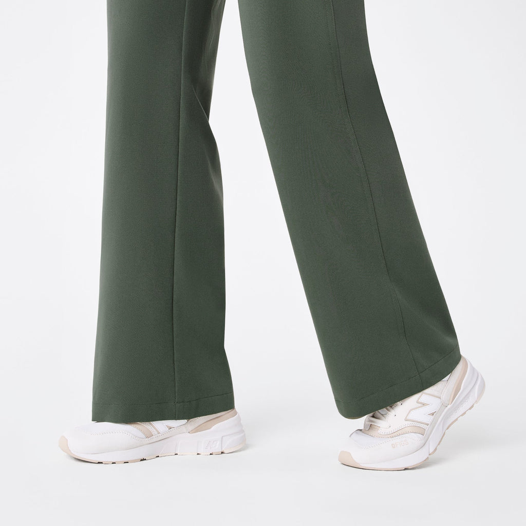 Rafaela Wide-Leg ScrubJumpsuit™ - Moss