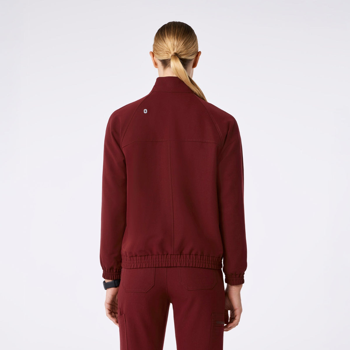 Sydney Scrub Jacket - Burgundy