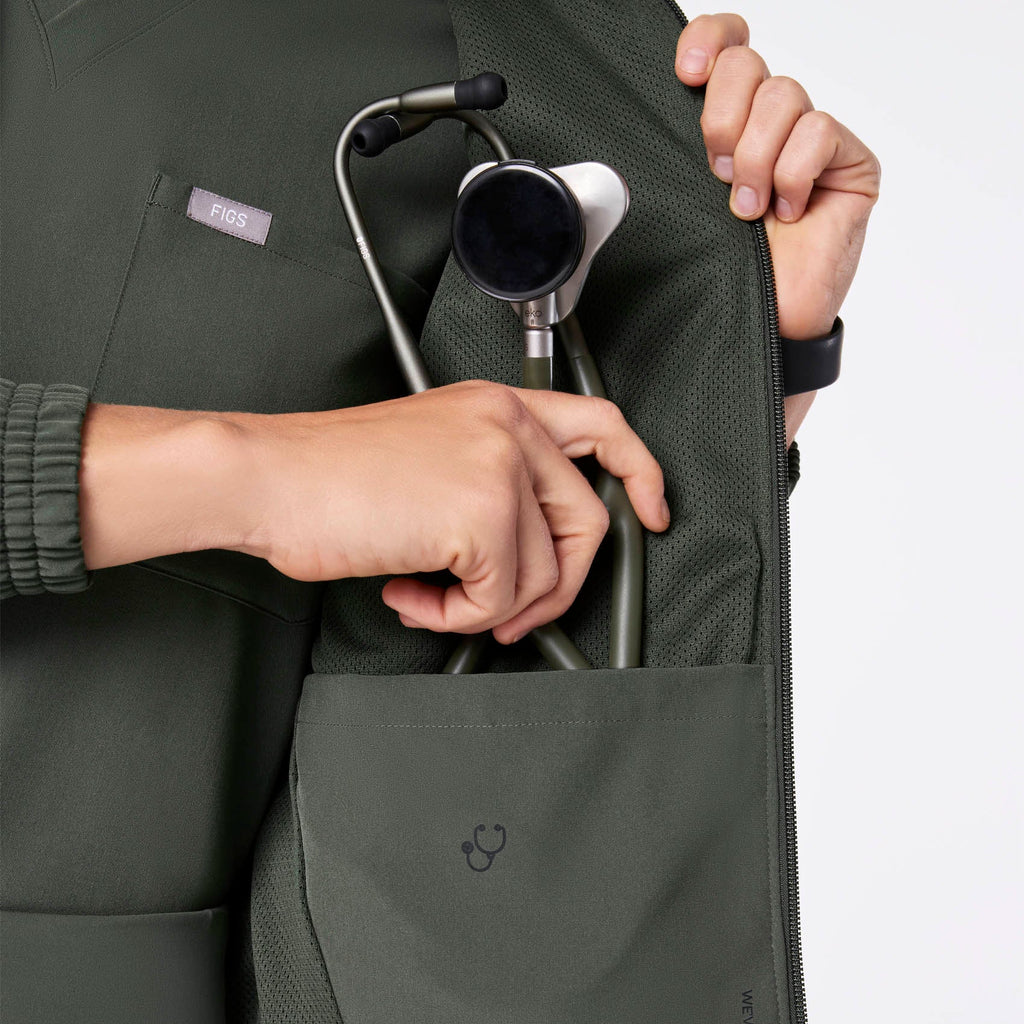 Sydney Scrub Jacket - Moss