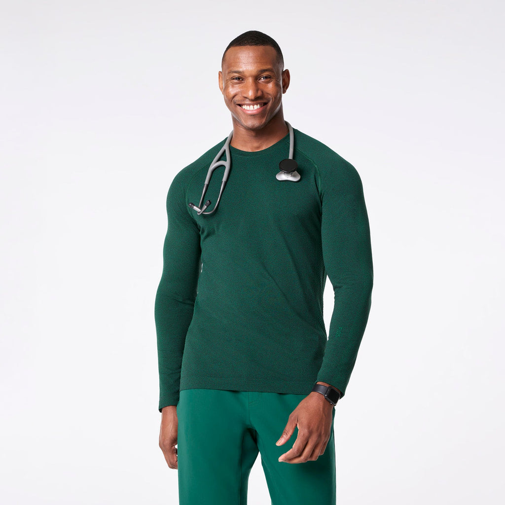 Makato Seamless Long-Sleeve Underscrub - Hunter Green