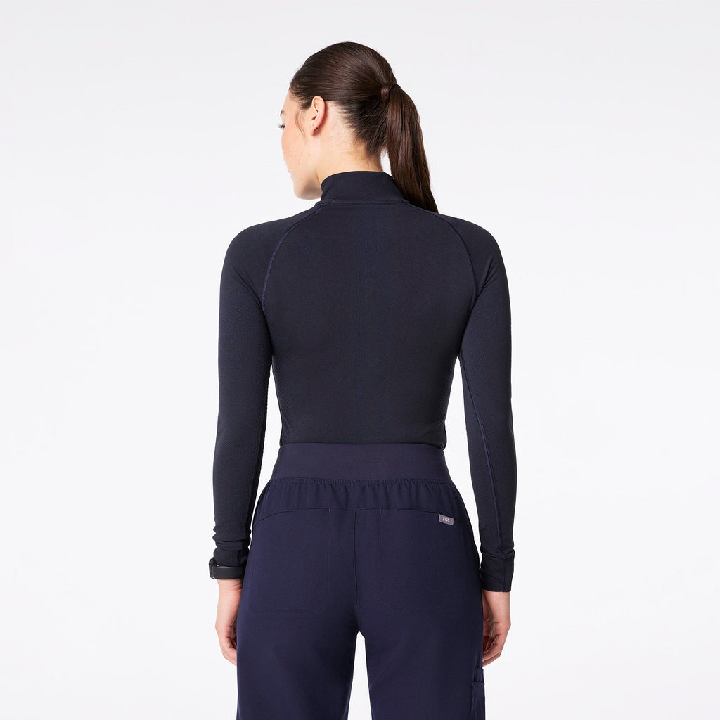 Salta ¼ Zip Long-Sleeve Underscrub - Navy